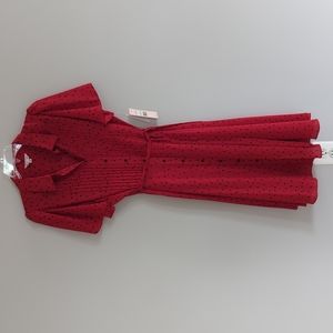 NWT Nanette - Nanette Lepore midi red dress - size 8